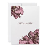 311-Aloha Hibiscus | Pink & Brown Tones Custom Invitations