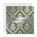 311 Alonnah Damask Moss Green Personalized Announcement