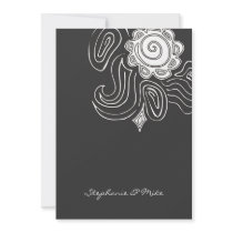 311-Ambrosia Swirl | Gray invitations by Jill311 311-Ambrosia Swirl | Gray invitations