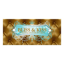 311 Aqua Bliss Golden Tuft Loyalty Card Rack Card