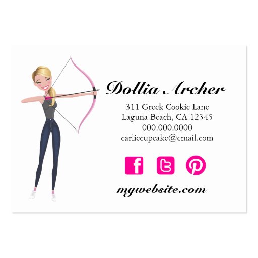 311 Archery Chic 3.5 x 2 Business Card (back side)