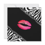 311-At the Corner Zebra Kiss Personalized Invite