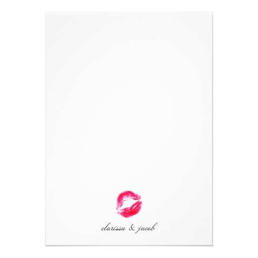 311-Bachelorette Party - Candy Red Kisses Custom Invite