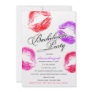 311-Bachelorette Party - Colorful Kisses Personalized Invites