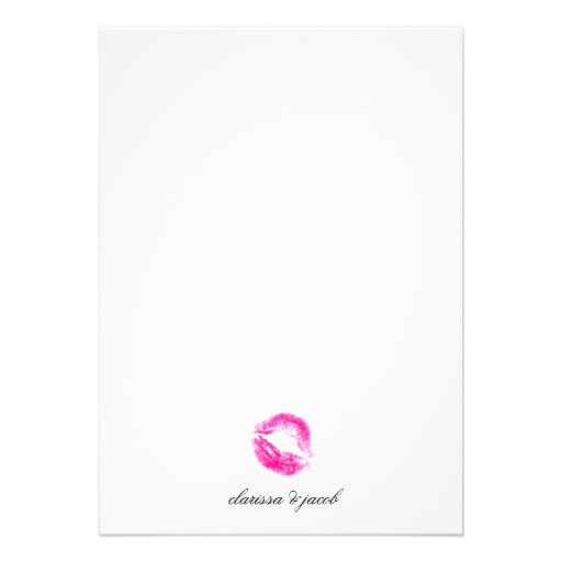 311-Bachelorette Party - Pink Kisses Personalized Invitations