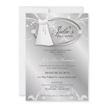 311-Bella Wedding Shower Custom Announcements
