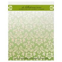 311-Belladonna Damask Lime Letterhead