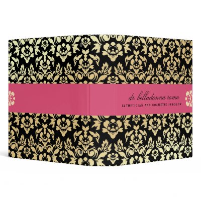 311-Belladonna Damask Pink Binder by Jill311