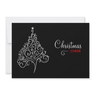 311-Black and White Christmas Invite