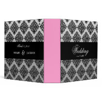 311-Black Damask / Gray & White Fade binders