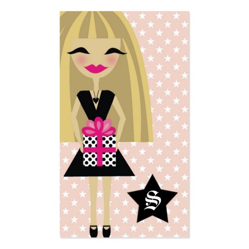 311-BLONDE/STAR/GIFT BUSINESS CARD (front side)