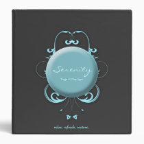 311 Blue Peaceful Spa Delight Binder binders