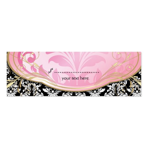 311 Bodacious Boutique Black Hang Tag Business Card (back side)