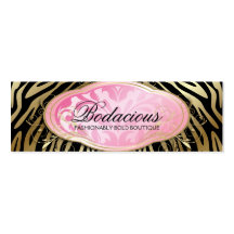 311 Bodacious Boutique Black Hang Tag Business Card