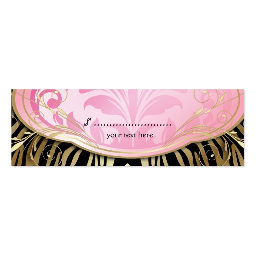 Customizable 311 Bodacious Boutique Black Hang Tag Business Card