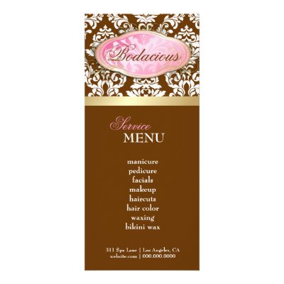 311 Bodacious Boutique Chocolate Brown LoyaltyCard Full Color Rack Card by Jill311