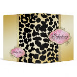 311 Bodacious Boutique Golden Leopard Spots binders
