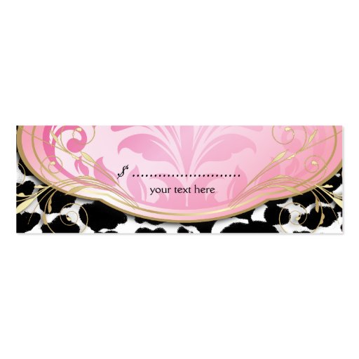 311 Bodacious Boutique Leopard Hang Tag Business Card (back side)