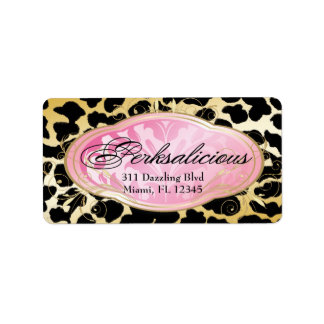 311 Bodacious Boutique Leopard Personalized Address Labels