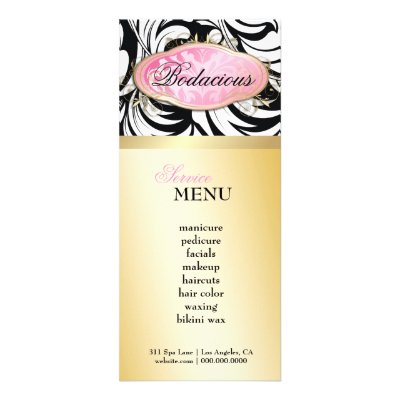 311 Bodacious Lavish Boutique Leopard Loyalty Card Rack Card Design by Jill311