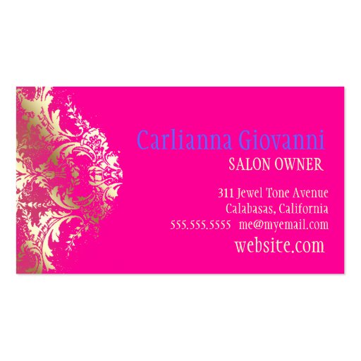 311 Boho Sol  Turquoise Spa, Salon or Boutique Business Card Templates (back side)