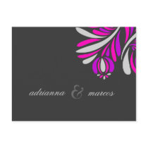 311-BOLD & BEAUTIFUL INVITATION | DARK GRAY postcards