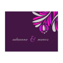 311-BOLD & BEAUTIFUL INVITATION | PURPLE postcards
