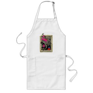 311-Bombshell and Crab Wanted Poster apron