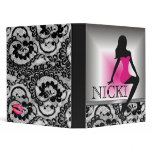 311-Bombshell Silhouette Square Pink Fade Vinyl Binders