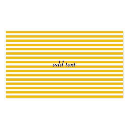 311 Bombshell Silhouette Yellow Stripes Business Card (back side)