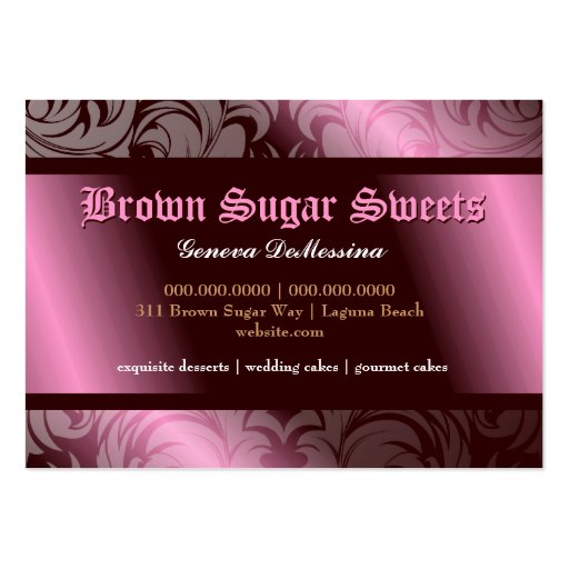 311-Brown Sugar Sweets Business Card (back side)