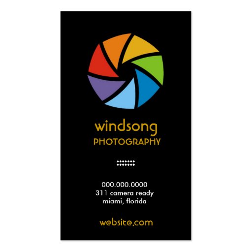 311-CAMERA READY | COLORFUL YELLOW BUSINESS CARDS (back side)