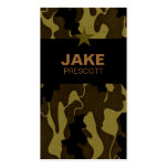 311-CAMO STAR BUSINESS CARD TEMPLATE
