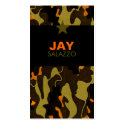 311-CAMO STAR ORANGE business cards
