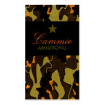 311-CAMO STAR ORANGE SCRIPT BUSINESS CARD