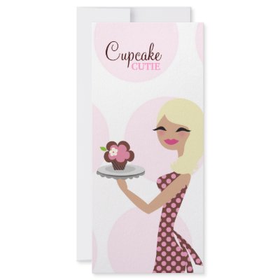 311-Candie Cupcake Cutie | Wavy Blonde Custom Rack Card by Jill311