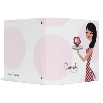 311-Candie the Cupcake Cutie Black Binder by Jill311