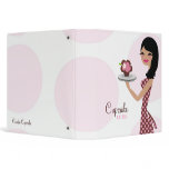 311-Candie the Cupcake Cutie Black binders