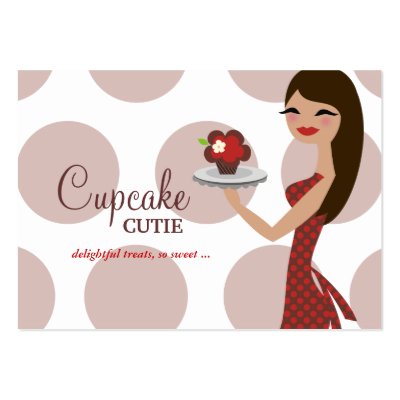 311-Candie the Cupcake Cutie Business Card Template