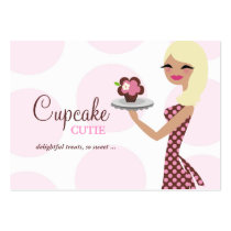 311-Candie the Cupcake Cutie Light Blonde Zebra Business Card