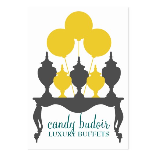 311 Candy Budoir Yellow Gray Business Card Templates (front side)