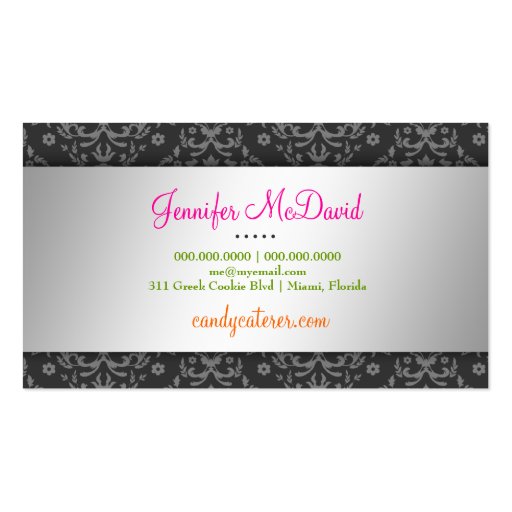 311-Candy Caterer Business Card Templates (back side)