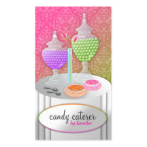 311 Candy Caterer Purple Lollipop Fade Business Card