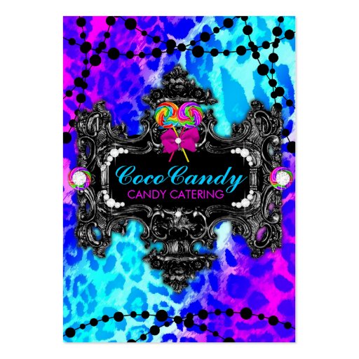 311 Candy Wonderland Leopard Business Card Template