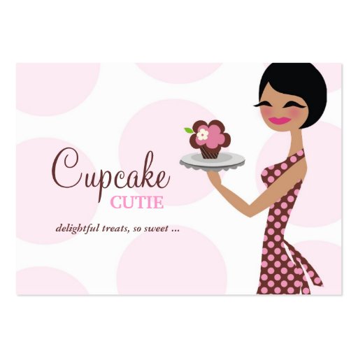 311 Carlie the Cupcake Cutie Chubby Business Card (front side)