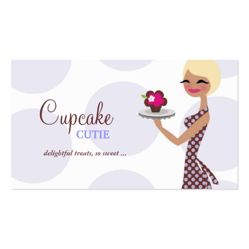311 Carlotta the Cupcake Cutie Business Card (front side)