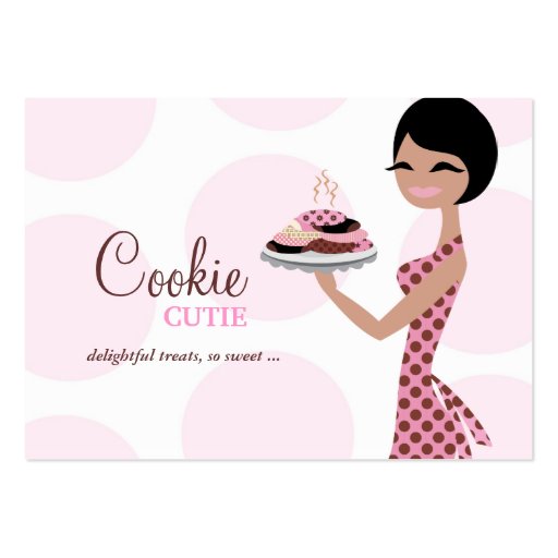 311 Carmella the Cookie Cutie 2 Lighter Business Card Template (front side)