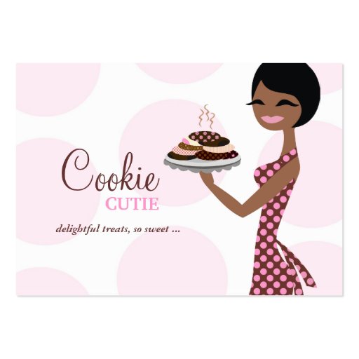 311 Carmella the Cookie Cutie Chubby B Card Business Card Template (front side)