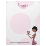 311 Carmella the Cupcake Cutie Brunette Customized Letterhead