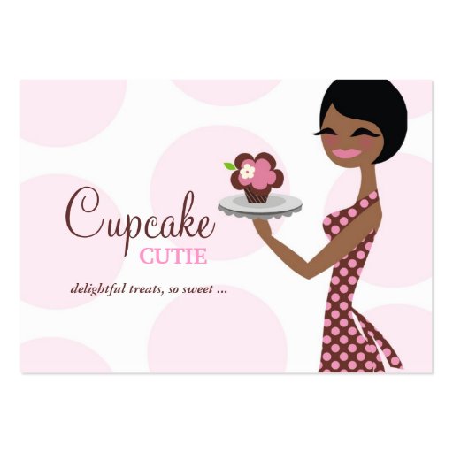 311 Carmella the Cupcake Cutie Chubby B Card Business Card Templates (front side)